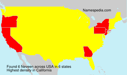 Surname Neveen in USA Surname Neveen in USA
