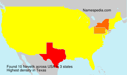Surname Nevelik in USA Surname Nevelik in USA