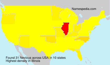 Surname Nevious in USA Surname Nevious in USA