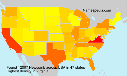 Surname Newcomb in USA Surname Newcomb in USA