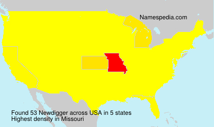 Surname Newdigger in USA Surname Newdigger in USA