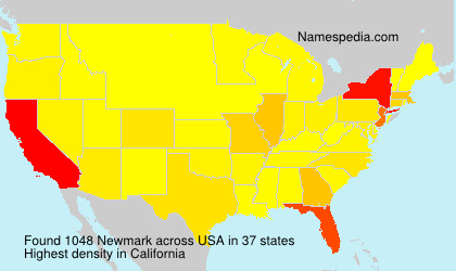Surname Newmark in USA Surname Newmark in USA