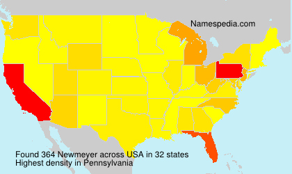 Surname Newmeyer in USA Surname Newmeyer in USA
