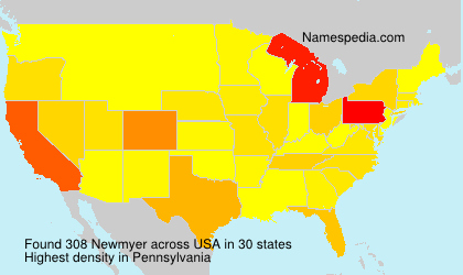 Surname Newmyer in USA Surname Newmyer in USA