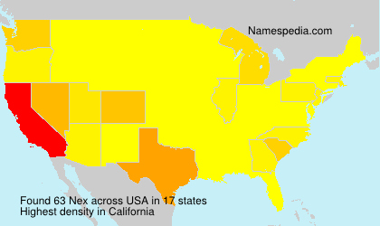Surname Nex in USA Surname Nex in USA