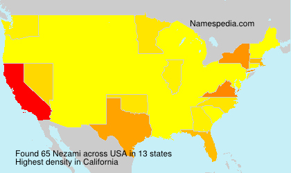 Surname Nezami in USA Surname Nezami in USA