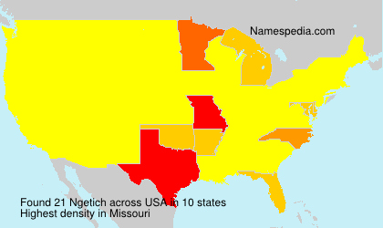 Surname Ngetich in USA Surname Ngetich in USA