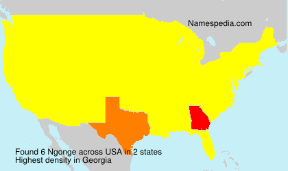 Surname Ngonge in USA Surname Ngonge in USA