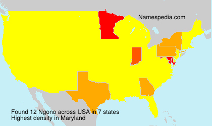 Surname Ngono in USA