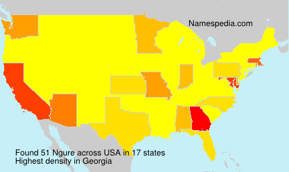 Surname Ngure in USA