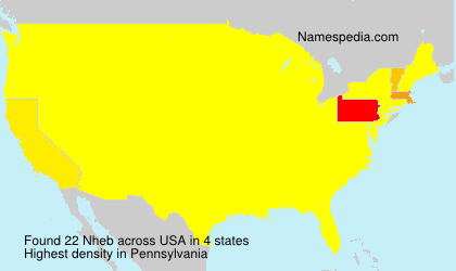 Surname Nheb in USA Surname Nheb in USA