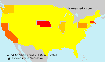Surname Nhen in USA Surname Nhen in USA