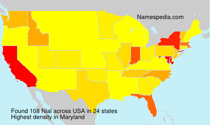 Surname Nial in USA
