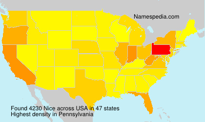 Surname Nice in USA Surname Nice in USA