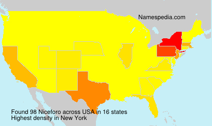 Surname Niceforo in USA Surname Niceforo in USA