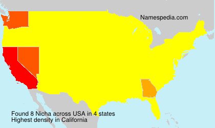Surname Nicha in USA Surname Nicha in USA