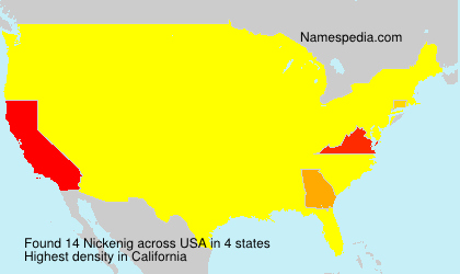 Surname Nickenig in USA Surname Nickenig in USA