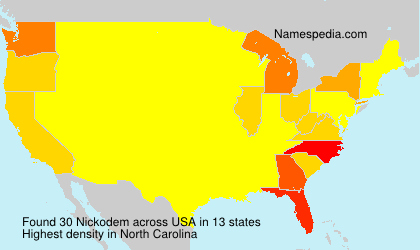 Surname Nickodem in USA Surname Nickodem in USA