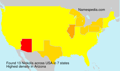Surname Nickolis in USA Surname Nickolis in USA