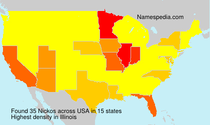 Surname Nickos in USA Surname Nickos in USA