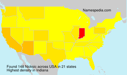 Surname Nicksic in USA Surname Nicksic in USA