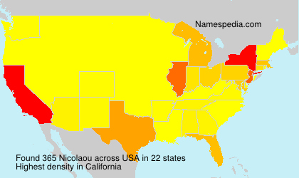 Surname Nicolaou in USA Surname Nicolaou in USA