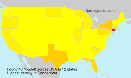 Surname Nicolett in USA Surname Nicolett in USA