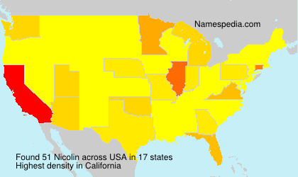 Surname Nicolin in USA Surname Nicolin in USA