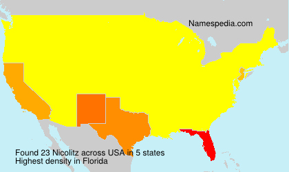 Surname Nicolitz in USA Surname Nicolitz in USA