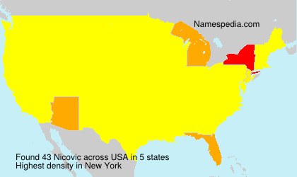 Surname Nicovic in USA Surname Nicovic in USA
