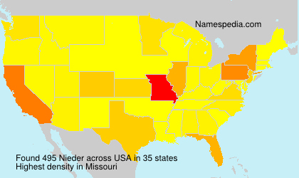 Surname Nieder in USA Surname Nieder in USA
