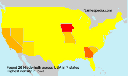 Surname Niederhuth in USA Surname Niederhuth in USA