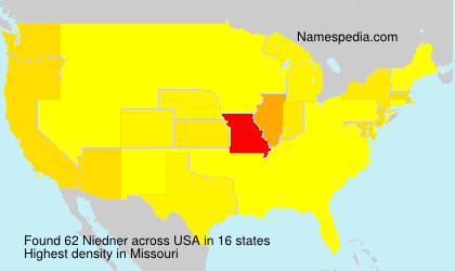 Surname Niedner in USA
