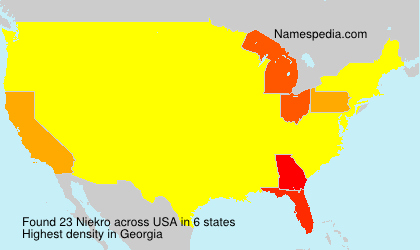 Surname Niekro in USA Surname Niekro in USA