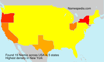 Surname Niemie in USA