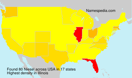 Surname Niesel in USA Surname Niesel in USA