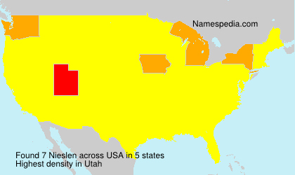 Surname Nieslen in USA Surname Nieslen in USA