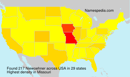 Surname Niewoehner in USA Surname Niewoehner in USA