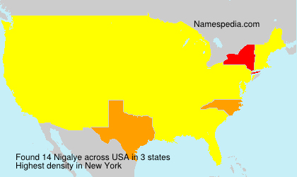 Surname Nigalye in USA Surname Nigalye in USA