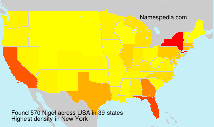 Surname Nigel in USA Surname Nigel in USA