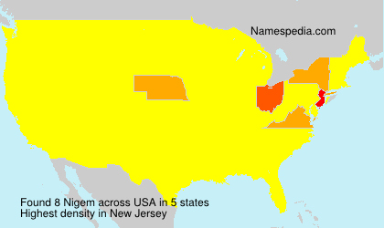 Surname Nigem in USA Surname Nigem in USA