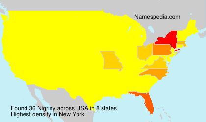 Surname Nigriny in USA Surname Nigriny in USA
