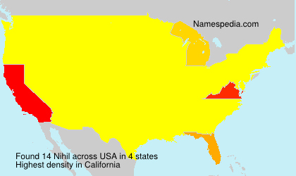 Surname Nihil in USA Surname Nihil in USA