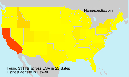 Surname Nii in USA Surname Nii in USA