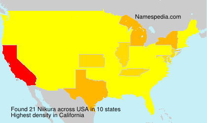 Surname Niikura in USA Surname Niikura in USA