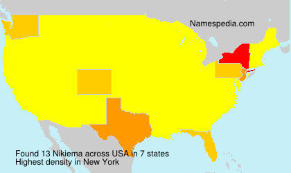 Surname Nikiema in USA Surname Nikiema in USA