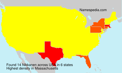 Surname Nikkanen in USA Surname Nikkanen in USA