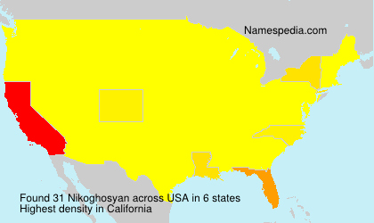 Surname Nikoghosyan in USA Surname Nikoghosyan in USA