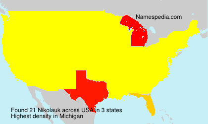Surname Nikolauk in USA Surname Nikolauk in USA
