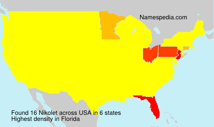 Surname Nikolet in USA Surname Nikolet in USA